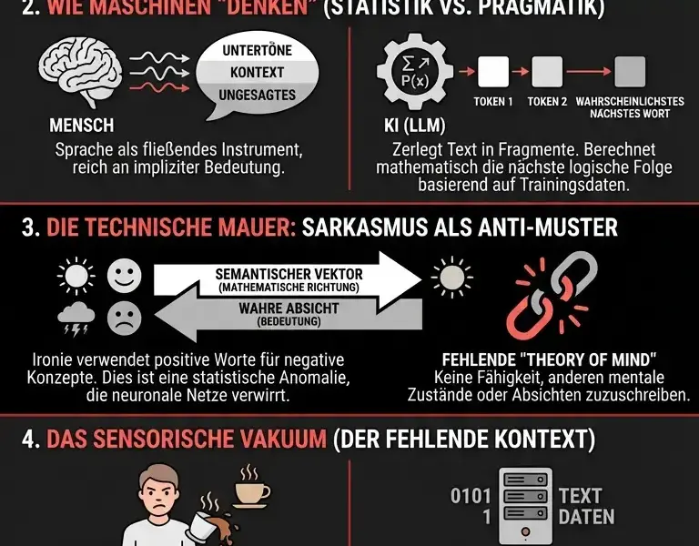 Infografica: Der KI-Kurzschluss: Der einzige Test, den Maschinen nicht bestehen