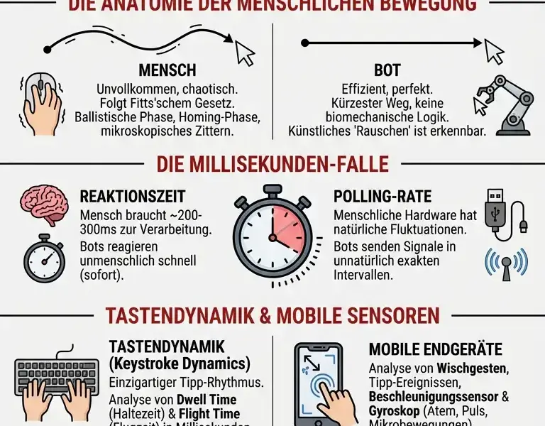 Infografica: Die Millisekunden-Falle: Warum 1 simpler Klick als Beweis reicht