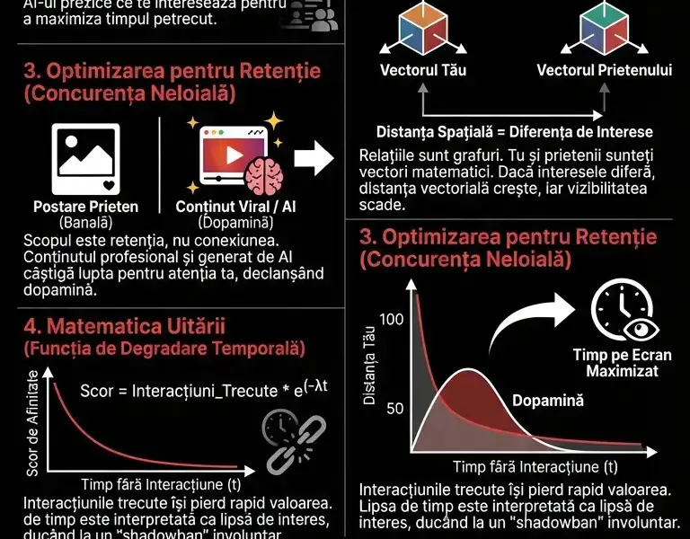 Infografica: Ecuația distanțării: Cum calculează AI-ul cine răm&acirc;ne prieten