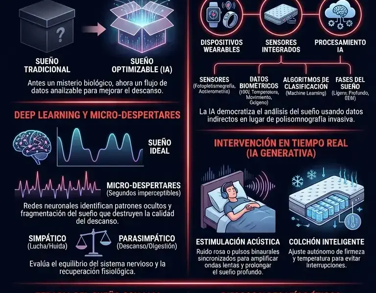 Infografica: El algoritmo silencioso que mapea tu cuerpo mientras duermes