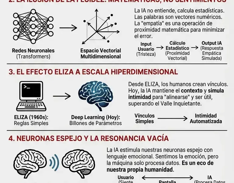 Infografica: El 'fantasma' matem&aacute;tico: c&oacute;mo la IA hackea tu sistema nervioso