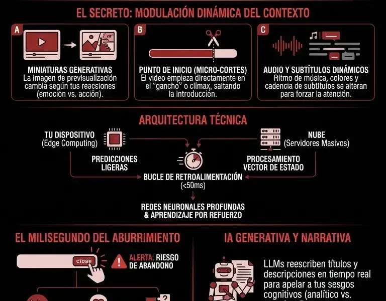 Infografica: El guionista invisible: la IA que te impide apagar la pantalla