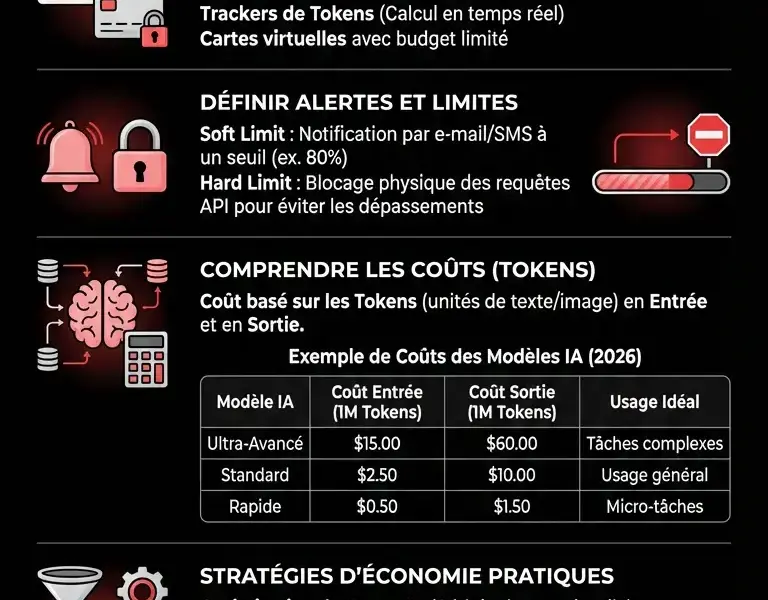 Infografica: Facturation &agrave; l'Usage : Guide pour &Eacute;conomiser avec l'IA