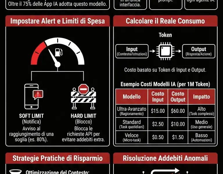 Infografica: Fatturazione a Consumo: Guida al Risparmio con l'IA
