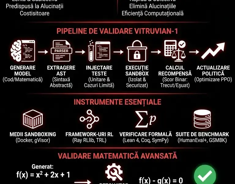 Infografica: Ghid Complet pentru Vitruvian-1: Verificatori și Teste Unitare &icirc;n RL