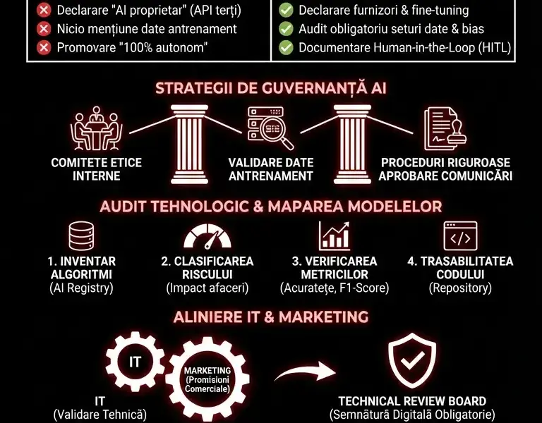 Infografica: Ghid Complet privind Reglementările SEC 2026 referitoare la AI Washing