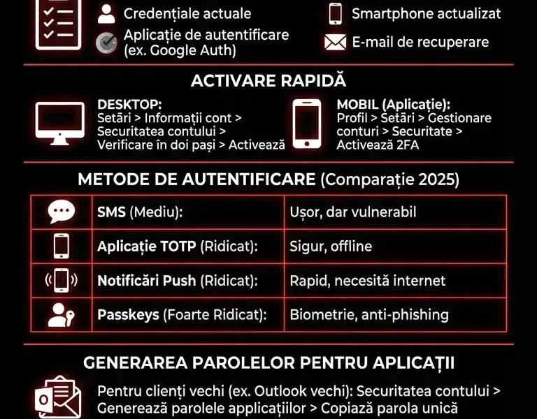 Infografica: Ghid Securitate Yahoo 2026: Verificarea &icirc;n Doi Pași