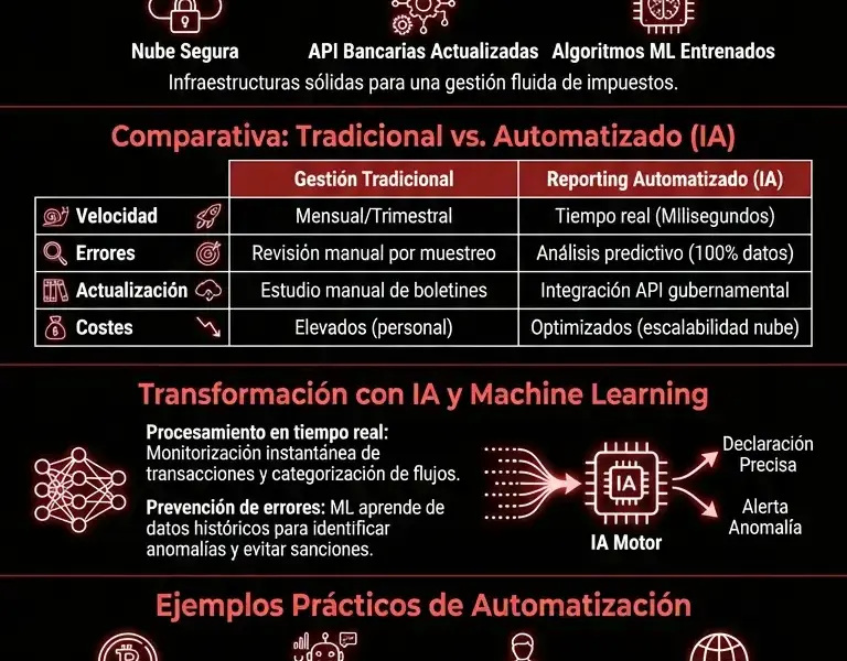 Infografica: Gu&iacute;a Completa sobre el Reporting Normativo Automatizado en FinTech
