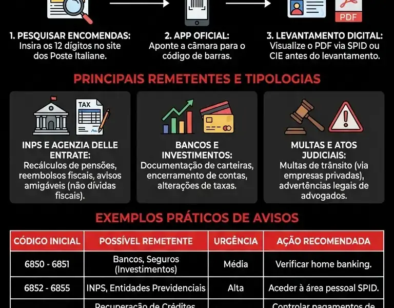 Infografica: Guia Completo sobre a Raccomandata Market 685 e 686