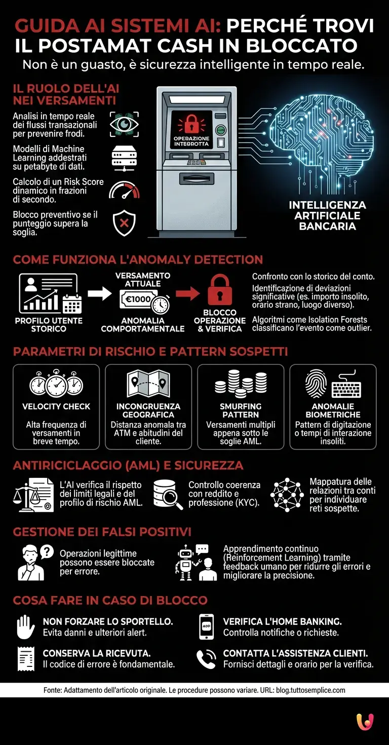 Guida ai Sistemi AI: Perché Trovi il Postamat Cash In Bloccato - Infografica riassuntiva