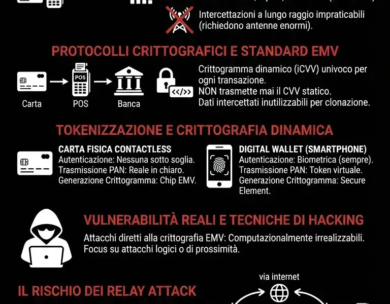 Infografica: Guida alla Sicurezza Pagamenti Contactless: Hacking e Limiti NFC