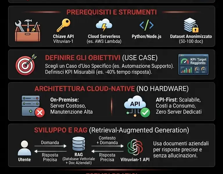 Infografica: Guida Completa al PoC Vitruvian-1 per PMI