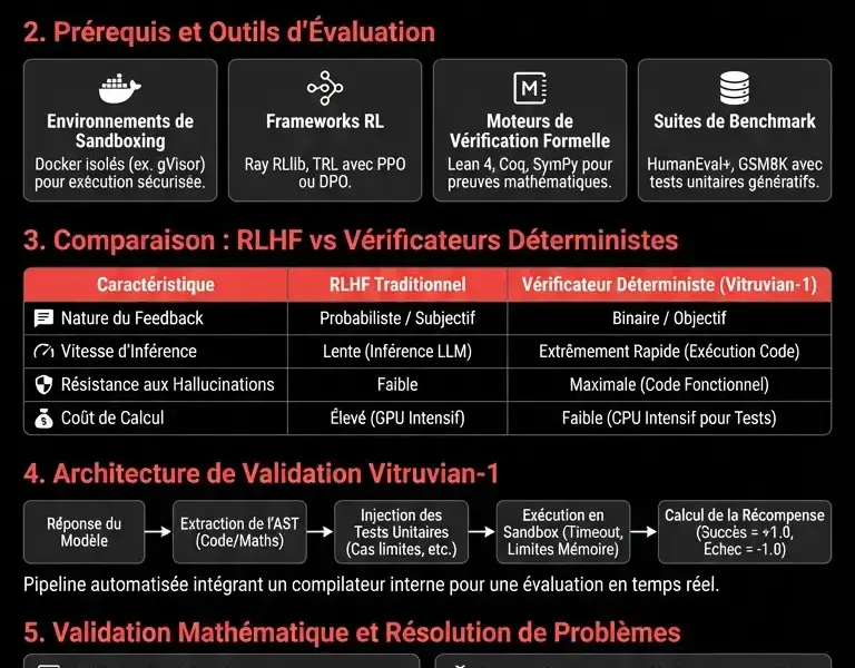 Infografica: Guide Complet de Vitruvian-1 : V&eacute;rificateurs et Tests Unitaires dans le RL