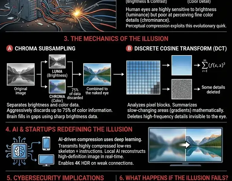 Infografica: How a hidden pixel illusion prevents a global web collapse