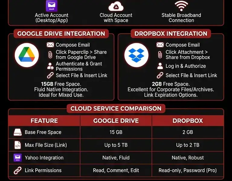 Infografica: How to Send Large Attachments on Yahoo: Complete Guide