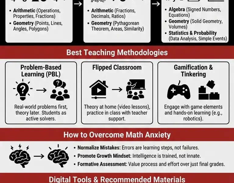Infografica: How to Teach Middle School Math: The Complete Guide