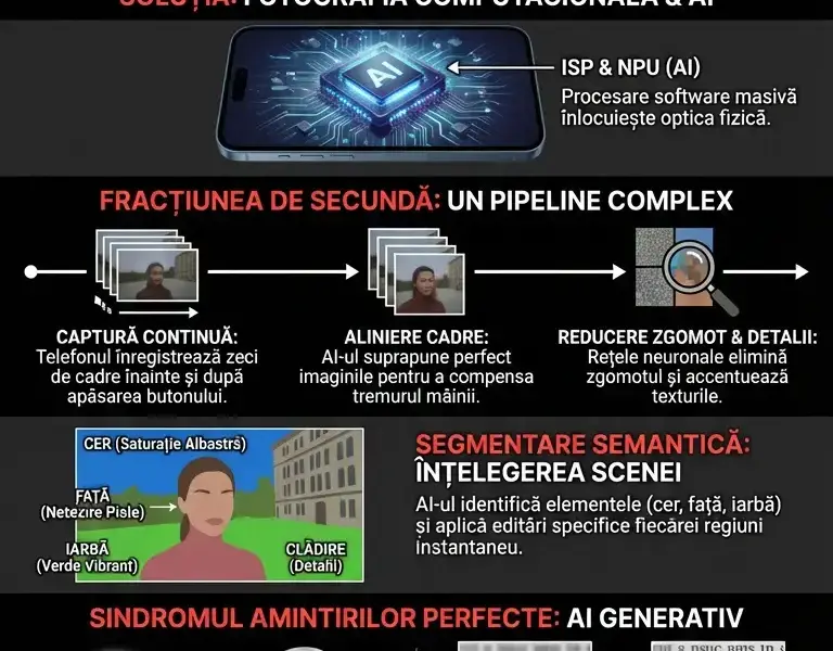 Infografica: Iluzia declanșatorului: Cum rescrie telefonul realitatea la un clic