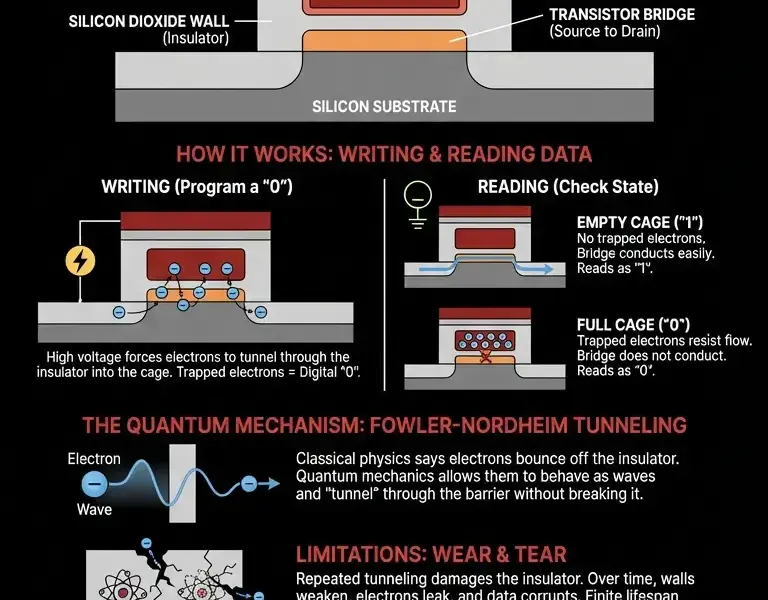 Infografica: Inside the Subatomic Cages Trapping Data Without Power
