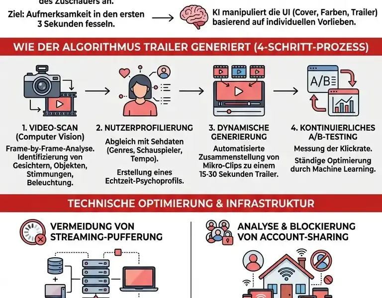 Infografica: KI und Streaming: Wie der Algorithmus Ihre Trailer ausw&auml;hlt