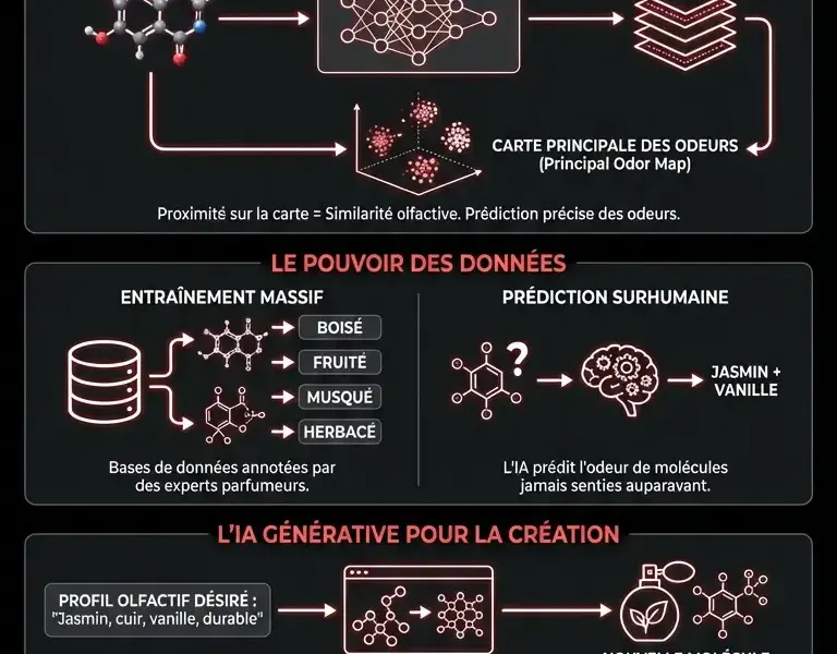Infografica: La barri&egrave;re chimique franchie : l'IA d&eacute;code ce sens intime