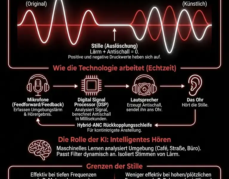 Infografica: L&auml;rm mit L&auml;rm bek&auml;mpfen: Das physikalische Geheimnis der Stille