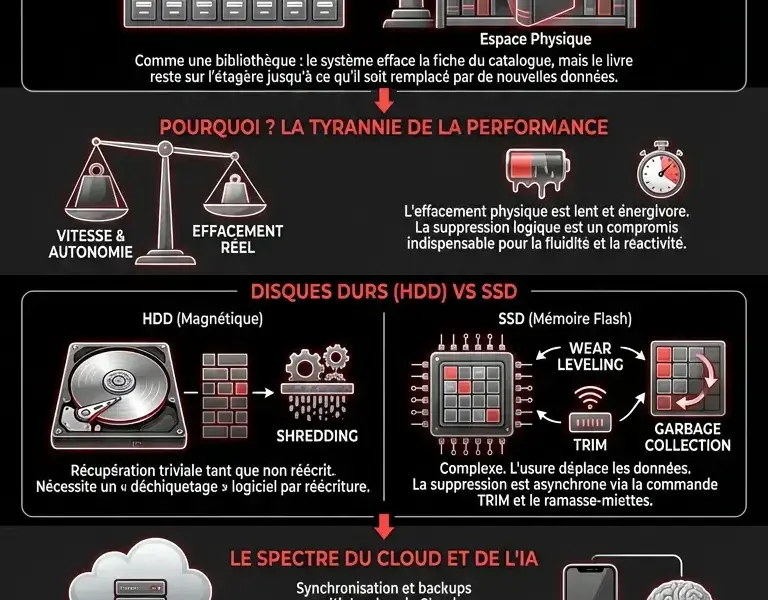 Infografica: Le mythe de la suppression : que deviennent vraiment vos donn&eacute;es ?