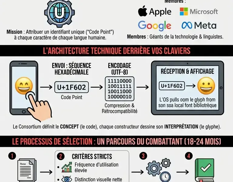 Infografica: L'entit&eacute; invisible qui d&eacute;cide ce que vous avez le droit d'envoyer