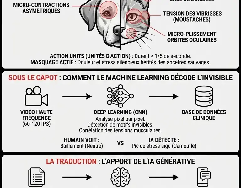 Infografica: L'IA d&eacute;code ces micro-expressions que votre animal vous cache