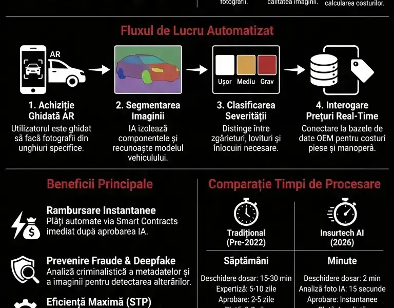 Infografica: Lichidarea Daunelor prin Inteligență Artificială: Ghid 2026