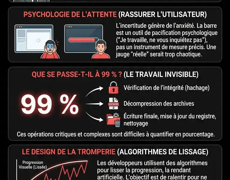 Infografica: L'illusion des 99 % : pourquoi vos appareils vous trompent sciemment