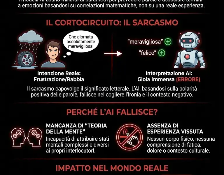 Infografica: L'ostacolo invisibile dell'AI: l'emozione che inganna gli algoritmi