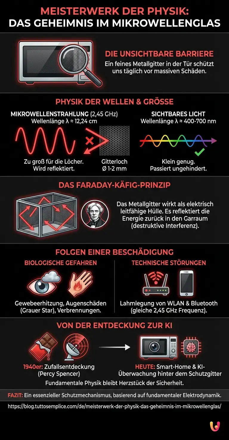 Meisterwerk der Physik: Das Geheimnis im Mikrowellenglas - Zusammenfassende Infografik