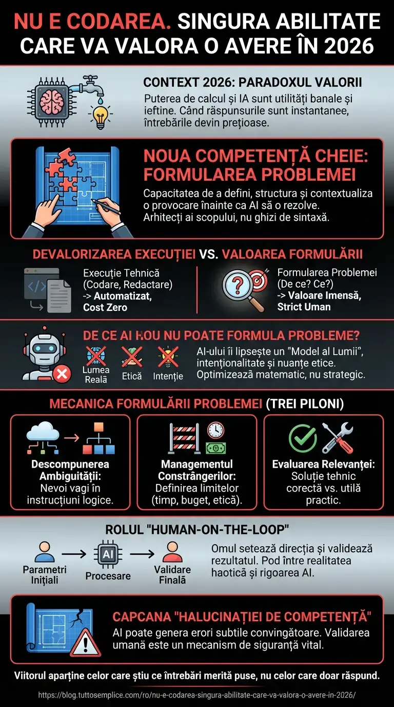 Nu e codarea. Singura abilitate care va valora o avere în 2026 - Infografic rezumativ