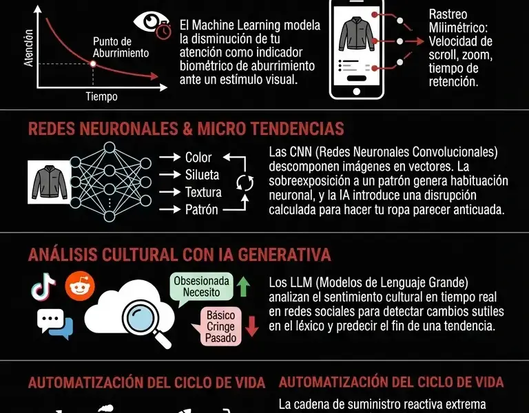 Infografica: Obsolescencia del deseo: c&oacute;mo la IA te hace odiar tu armario