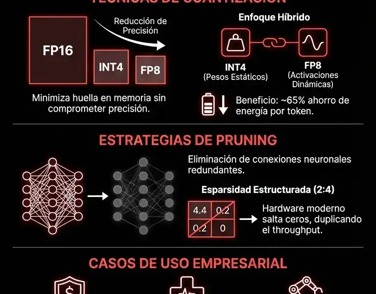 Infografica: Optimizaci&oacute;n de Vitruvian-1: Gu&iacute;a de Cuantizaci&oacute;n y Pruning