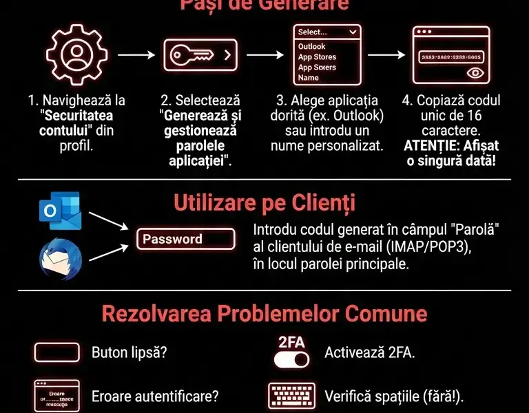 Infografica: Parolă pentru Aplicații Yahoo: Ghid Complet de Generare