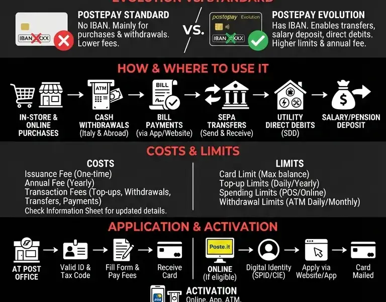 Infografica: Postepay Evolution: Your Complete Guide