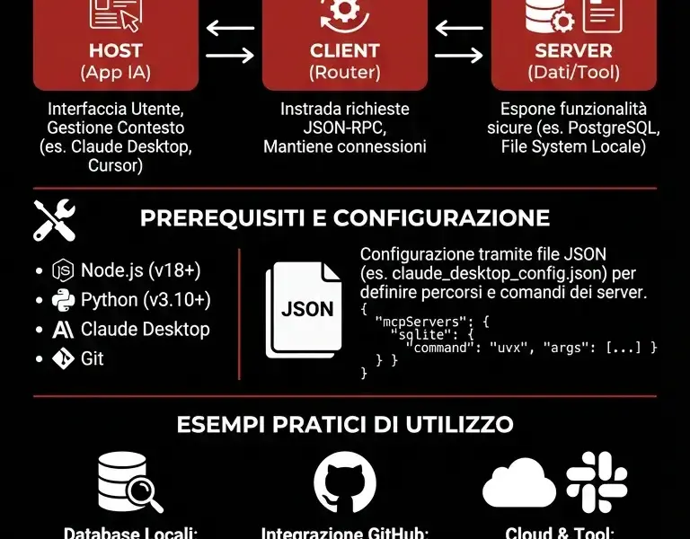 Infografica: Protocollo MCP Anthropic: Guida Definitiva