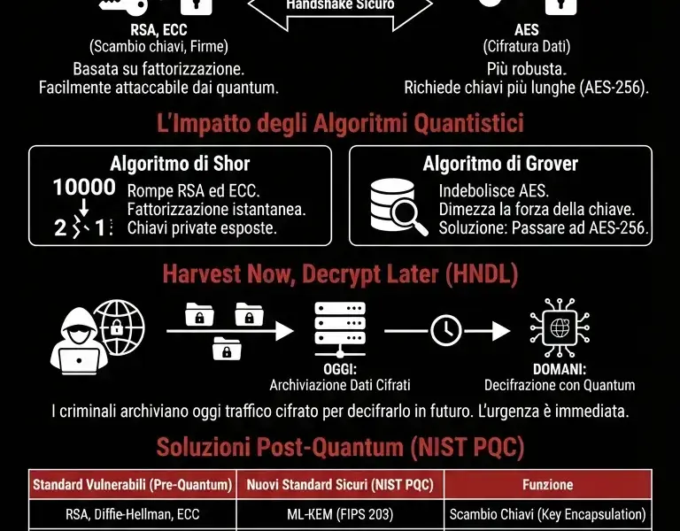 Infografica: Quantum Computing e Crittografia: Password Bancarie a Rischio?