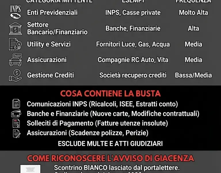 Infografica: Raccomandata Market 6980: Guida a Mittente e Contenuto