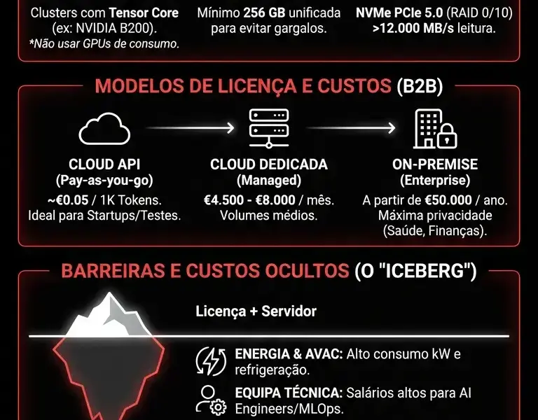 Infografica: Requisitos Vitruvian-1 para PME: Custos e Hardware