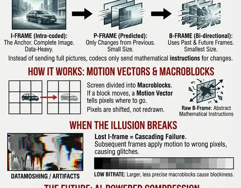 Infografica: The Cinematic Illusion: Why 80% of Your Movie Is Missing
