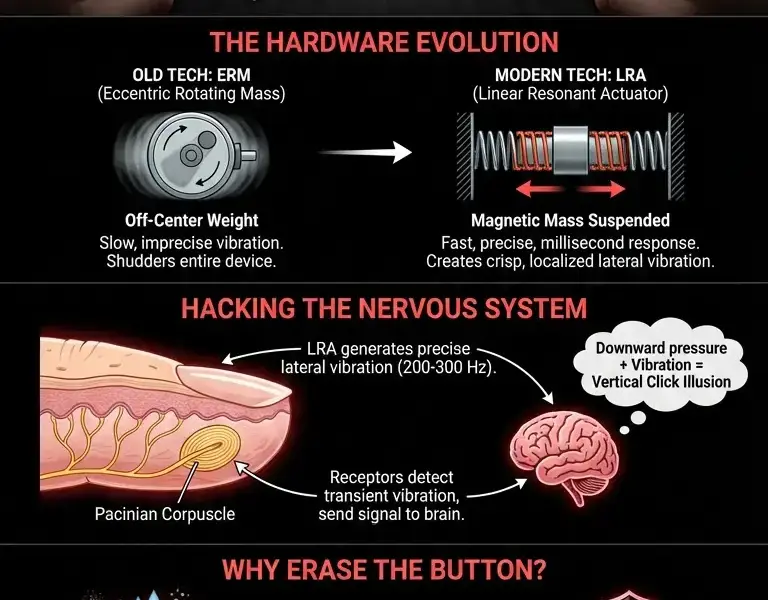 Infografica: The Phantom Click: How Modern Tech Hacks Your Nervous System