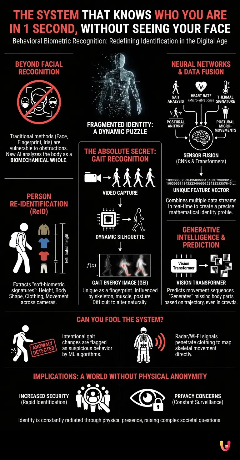 The System That Knows Who You Are in 1 Second, Without Seeing Your Face - Summary Infographic