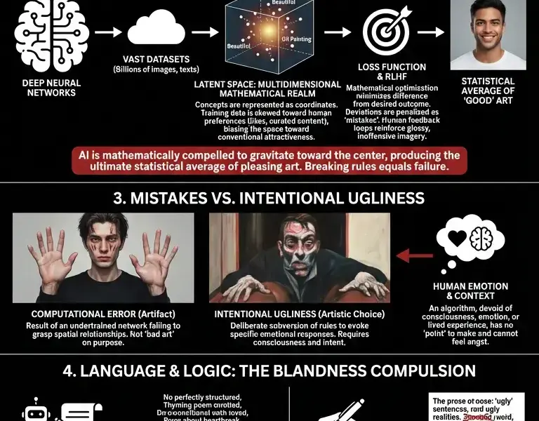 Infografica: The Ugliness Deficit: Why AI Can Never Copy This Human Flaw