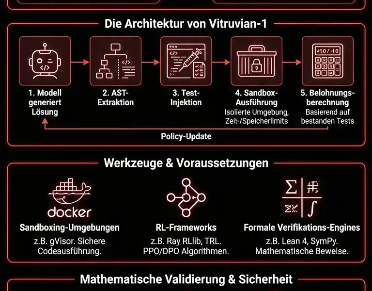 Infografica: Umfassender Leitfaden zu Vitruvian-1: Verifizierer und Unit-Tests im RL