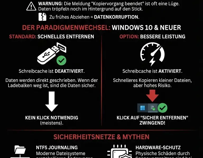 Infografica: USB-Mythos: Was wirklich passiert, wenn Sie den Klick vergessen