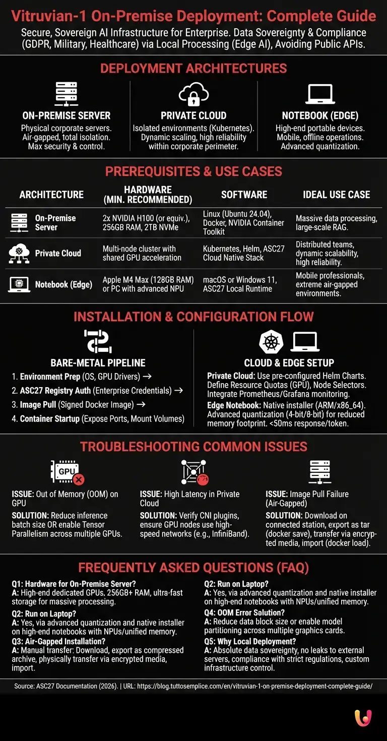 Vitruvian-1 On-Premise Deployment: Complete Guide - Summary Infographic
