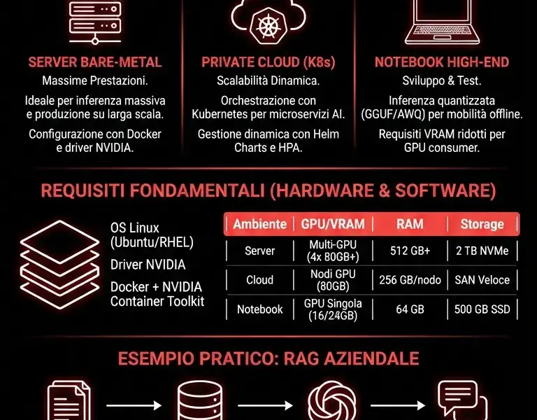 Infografica: Vitruvian-1 On Premise: Guida alle Architetture di Deployment