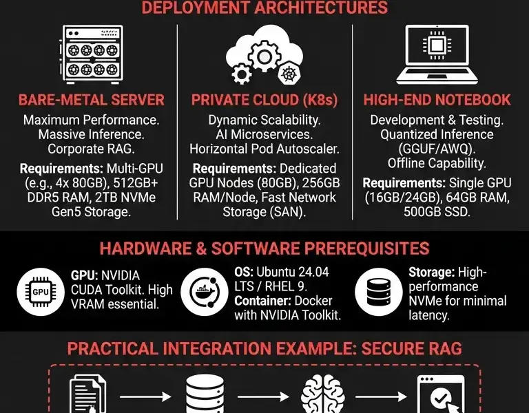 Infografica: Vitruvian-1 On-Premise: Guide to Deployment Architectures